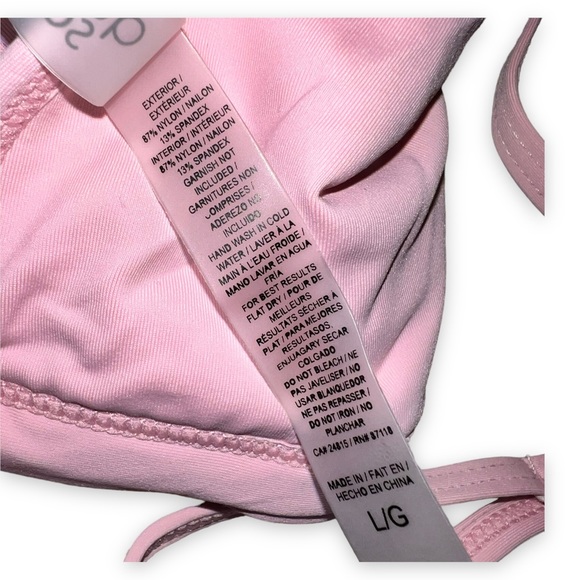 NEW Quint Soul Pink Blush Bikini Top Women’s Size Large - Picture 3 of 5